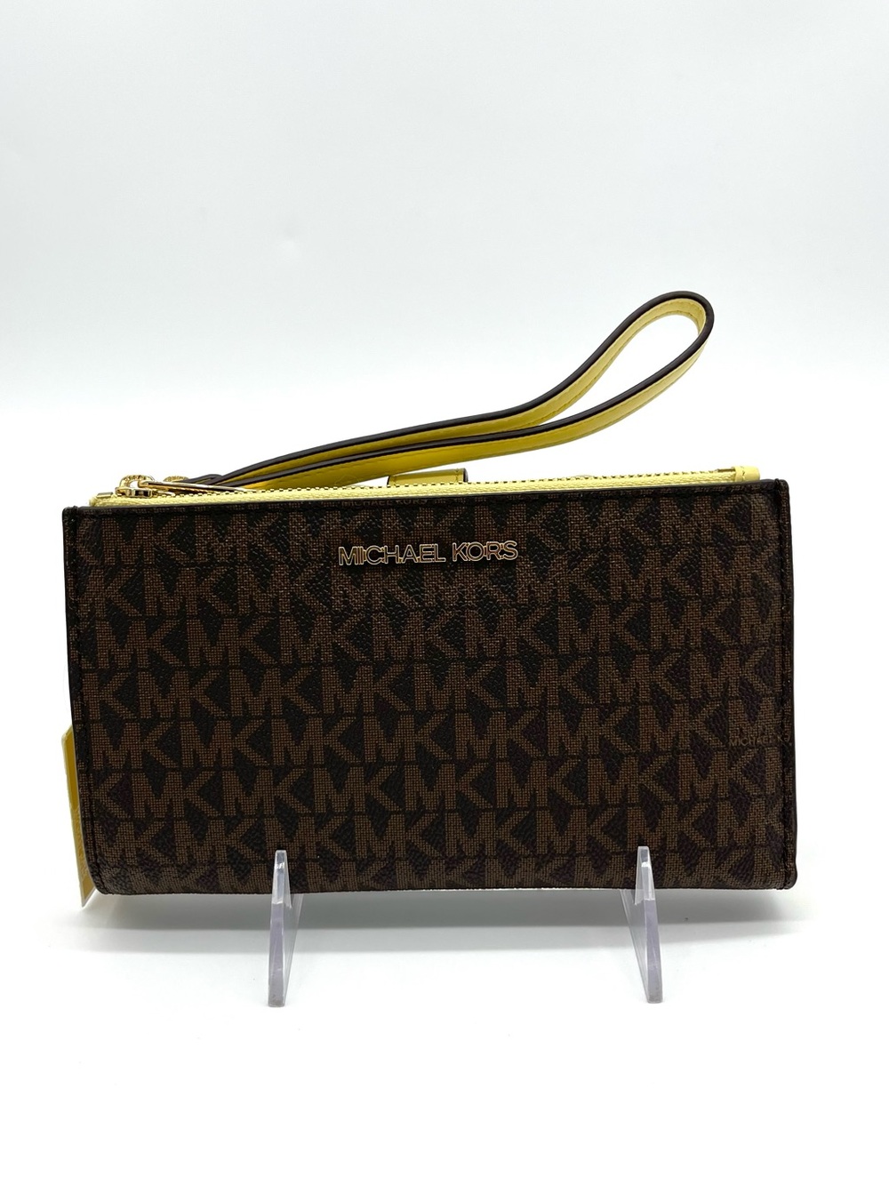 Michael Kors Large Double Zip Signature Wristlet Wristlet